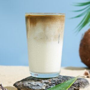Iced Coconut Hojicha Latte