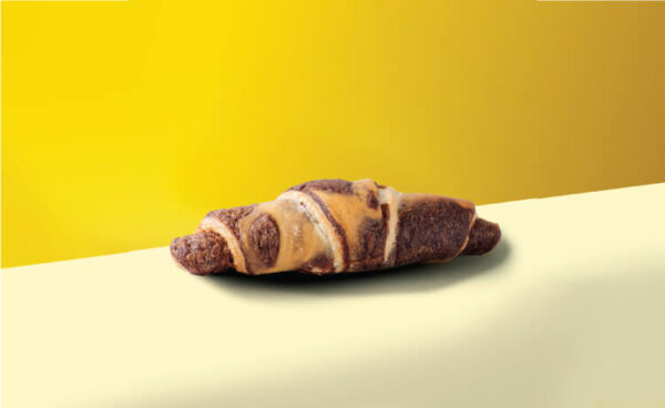 Marble Croissant with Milk Cream and Chocolate