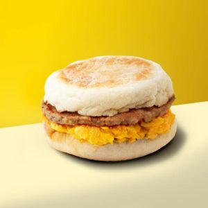 SAUSAGE & CHEESE EGG MUFFIN
